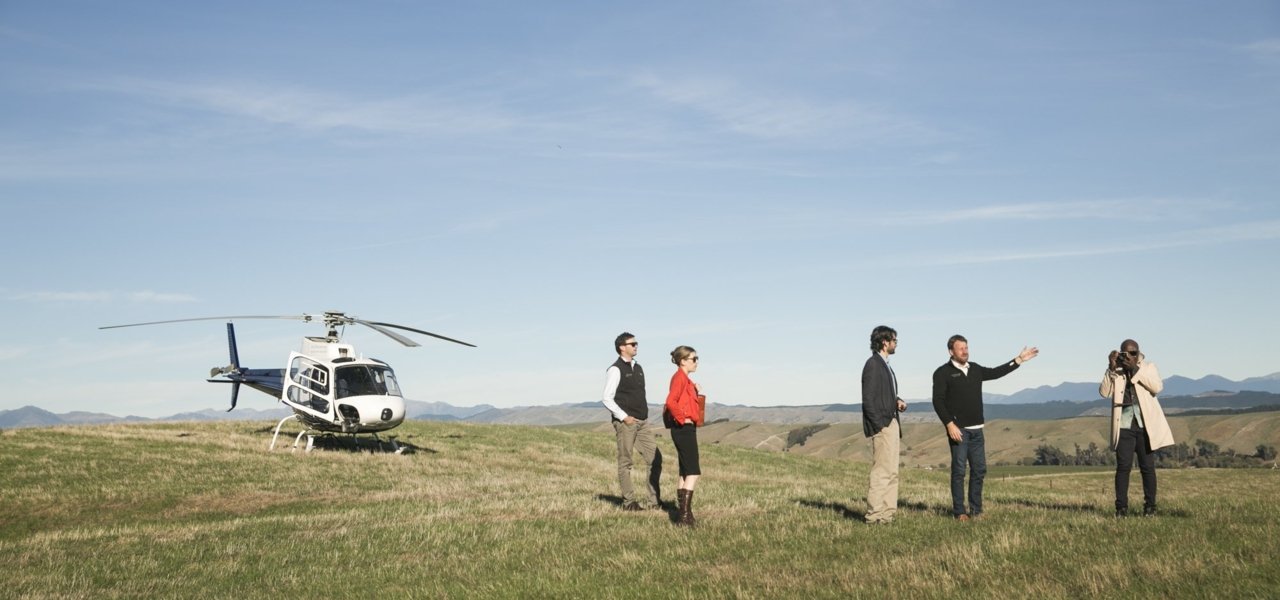 helicopter cloudy bay